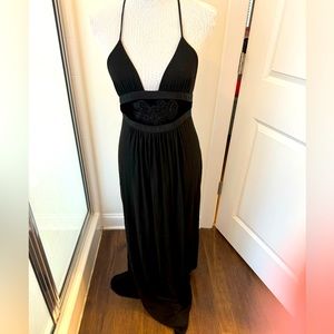 Anthropologie black cut out dress Size Small